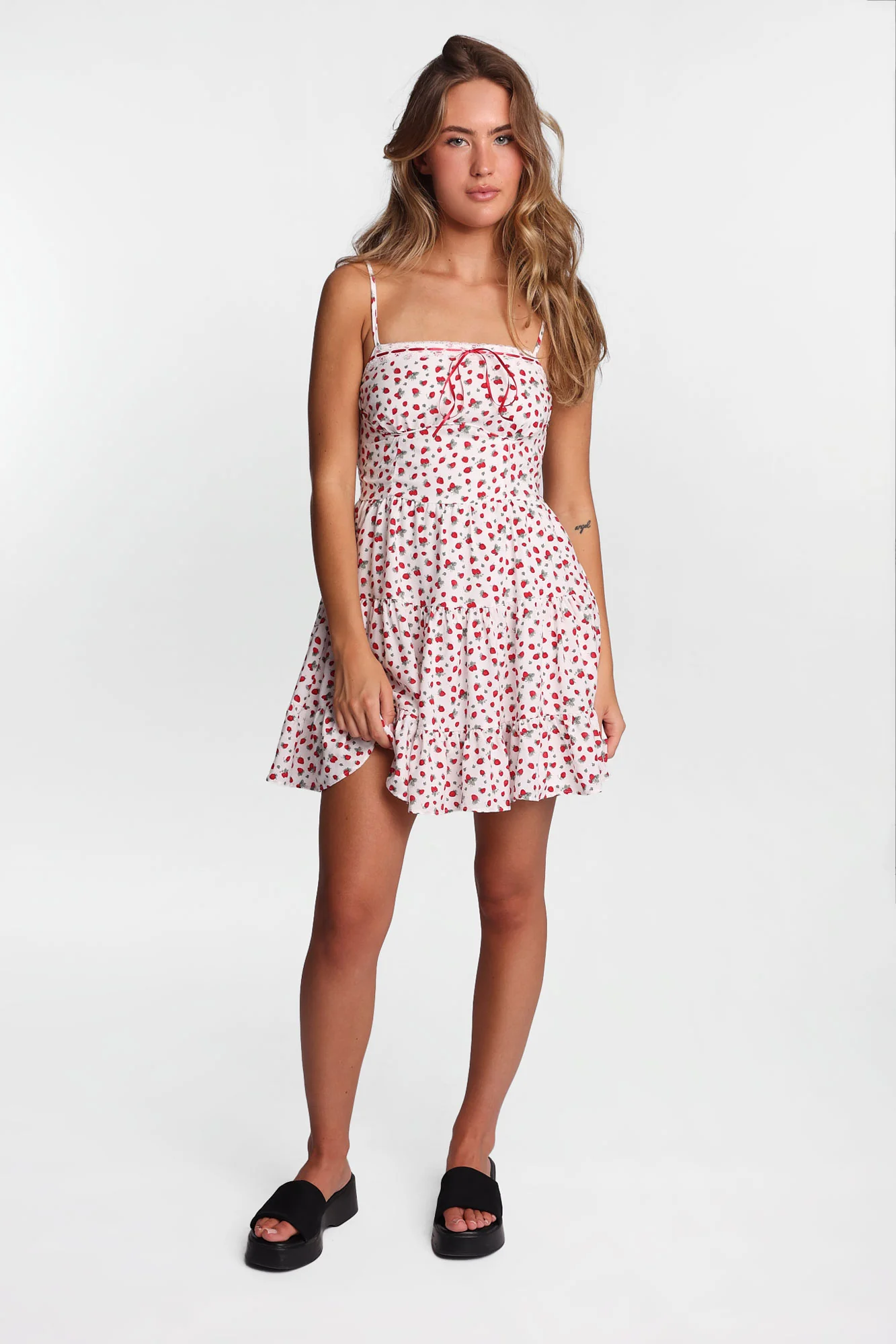 AERO Sweetheart Neckline Babydoll Mini Dress - Image 10