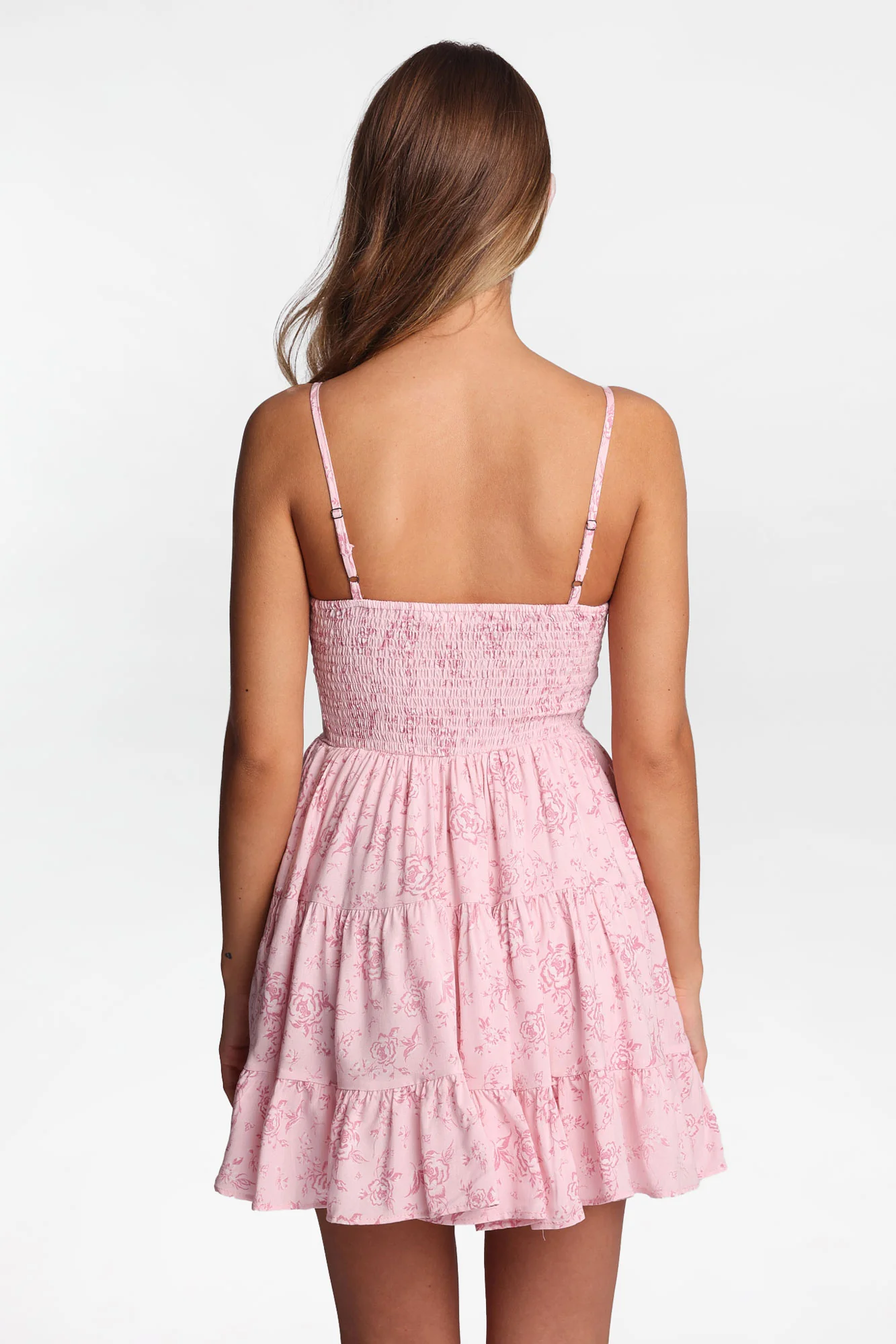 AERO Sweetheart Neckline Babydoll Mini Dress - Image 3