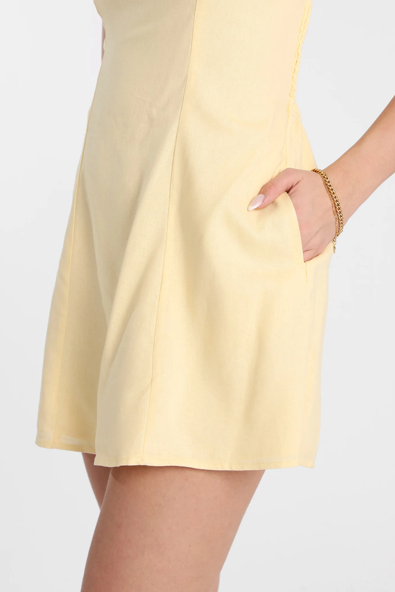 AERO Linen-Blend Strapless Mini Dress - Image 18