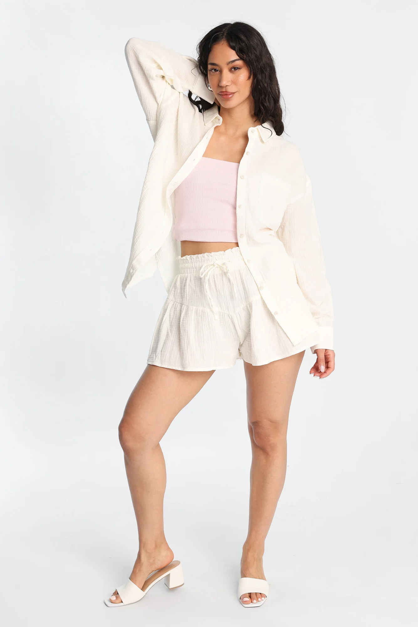 AERO Cotton Gauzy Pull-On Flutter Shorts - Image 4
