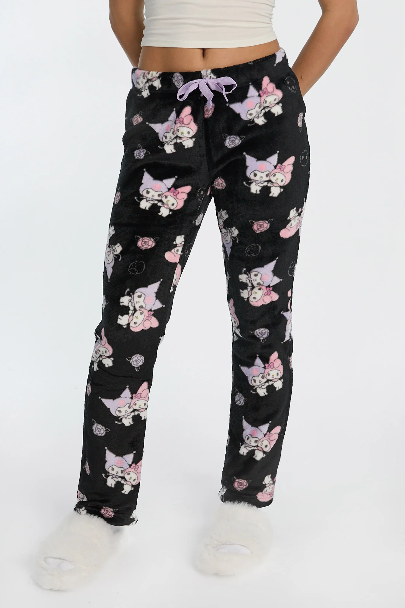 Kuromi My Melody Plush Pajama Pants
