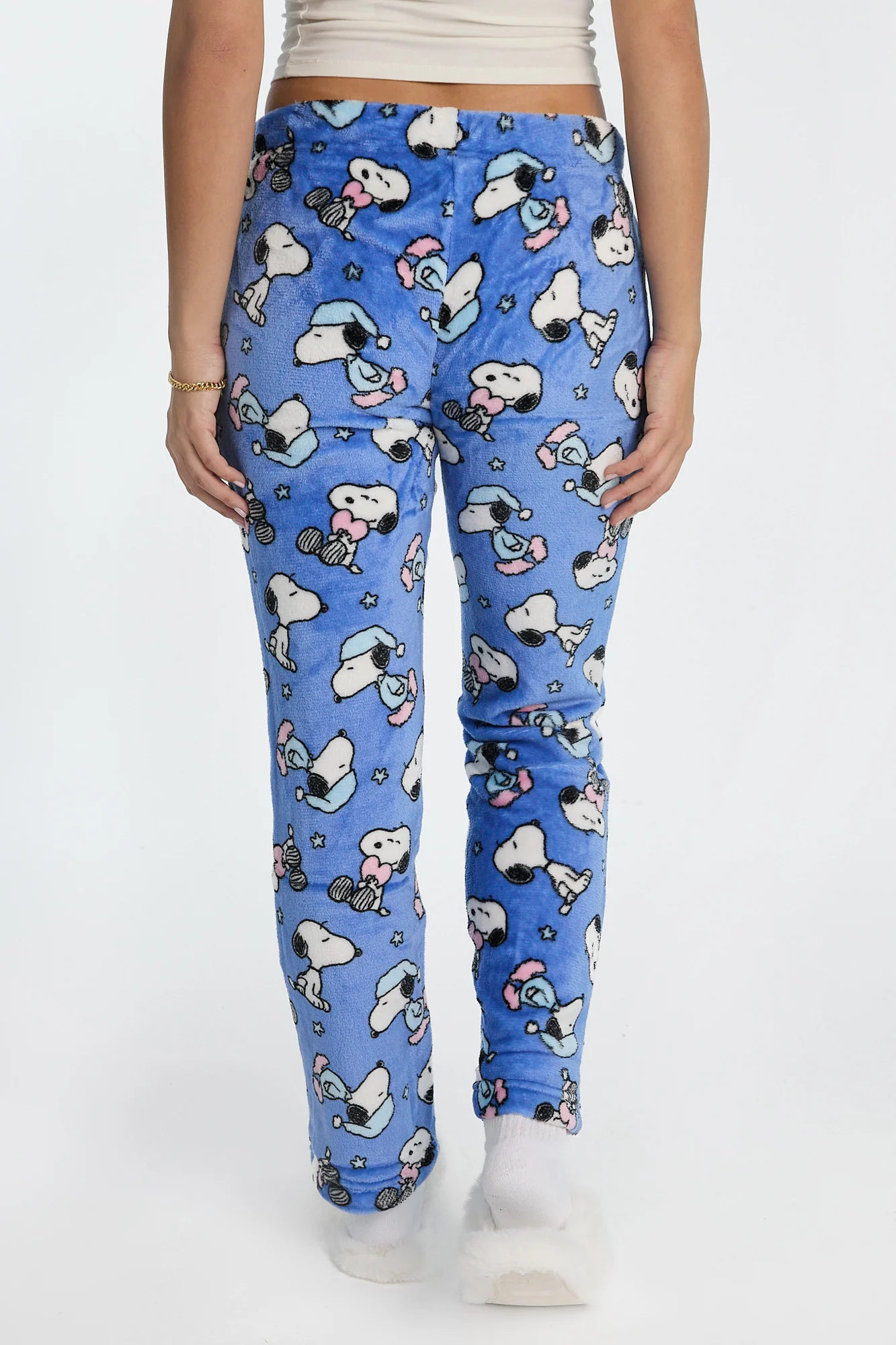 Peanuts Snoopy Plush Pajama Pants - Image 3