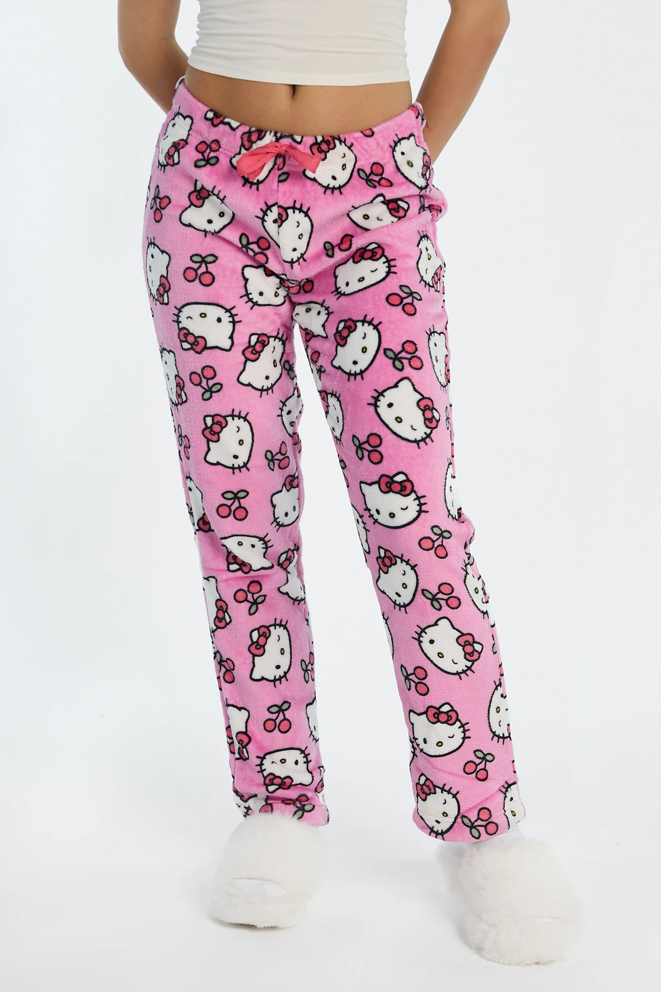 Hello Kitty Cherry Plush Pajama Pants