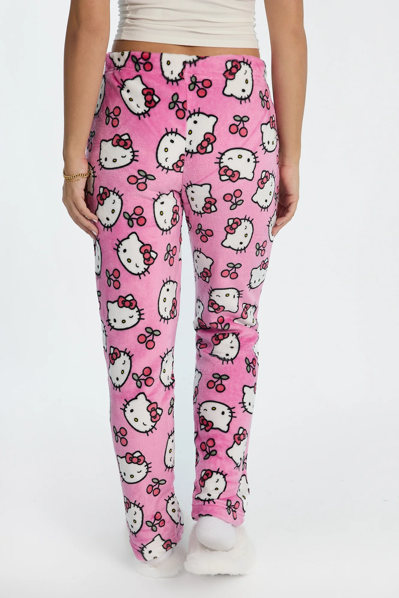 Hello Kitty Cherry Plush Pajama Pants - Image 3