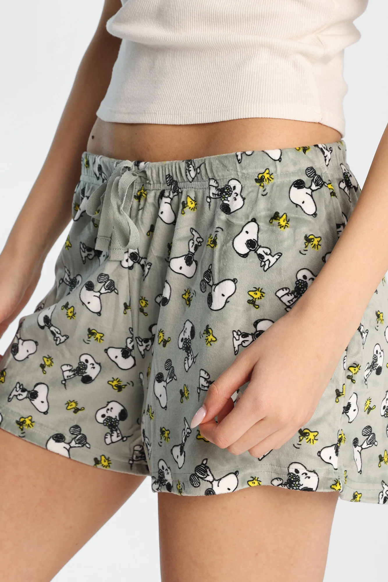 Peanuts Velour Pajama Shorts - Image 2