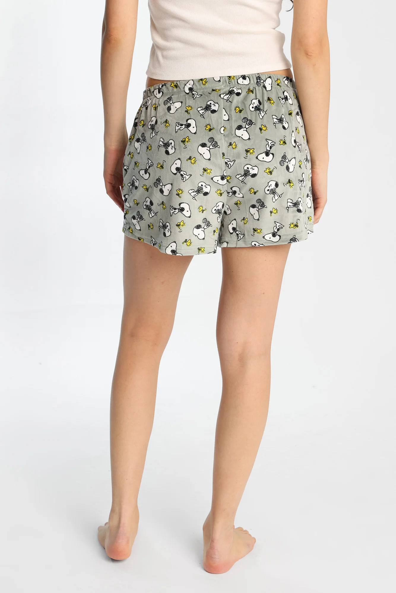 Peanuts Velour Pajama Shorts - Image 3