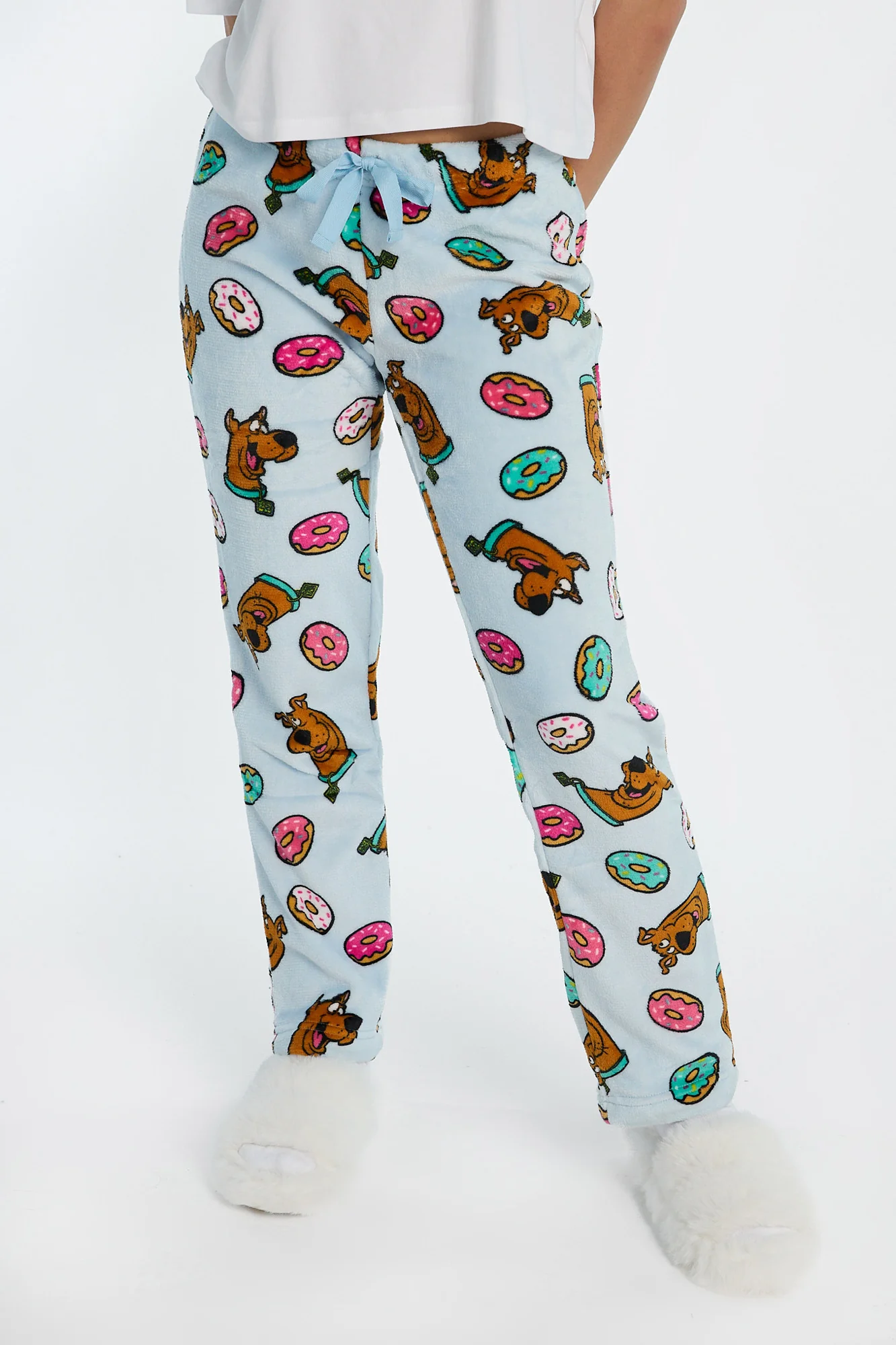 Scooby-Doo Donuts Plush Pajama Pants