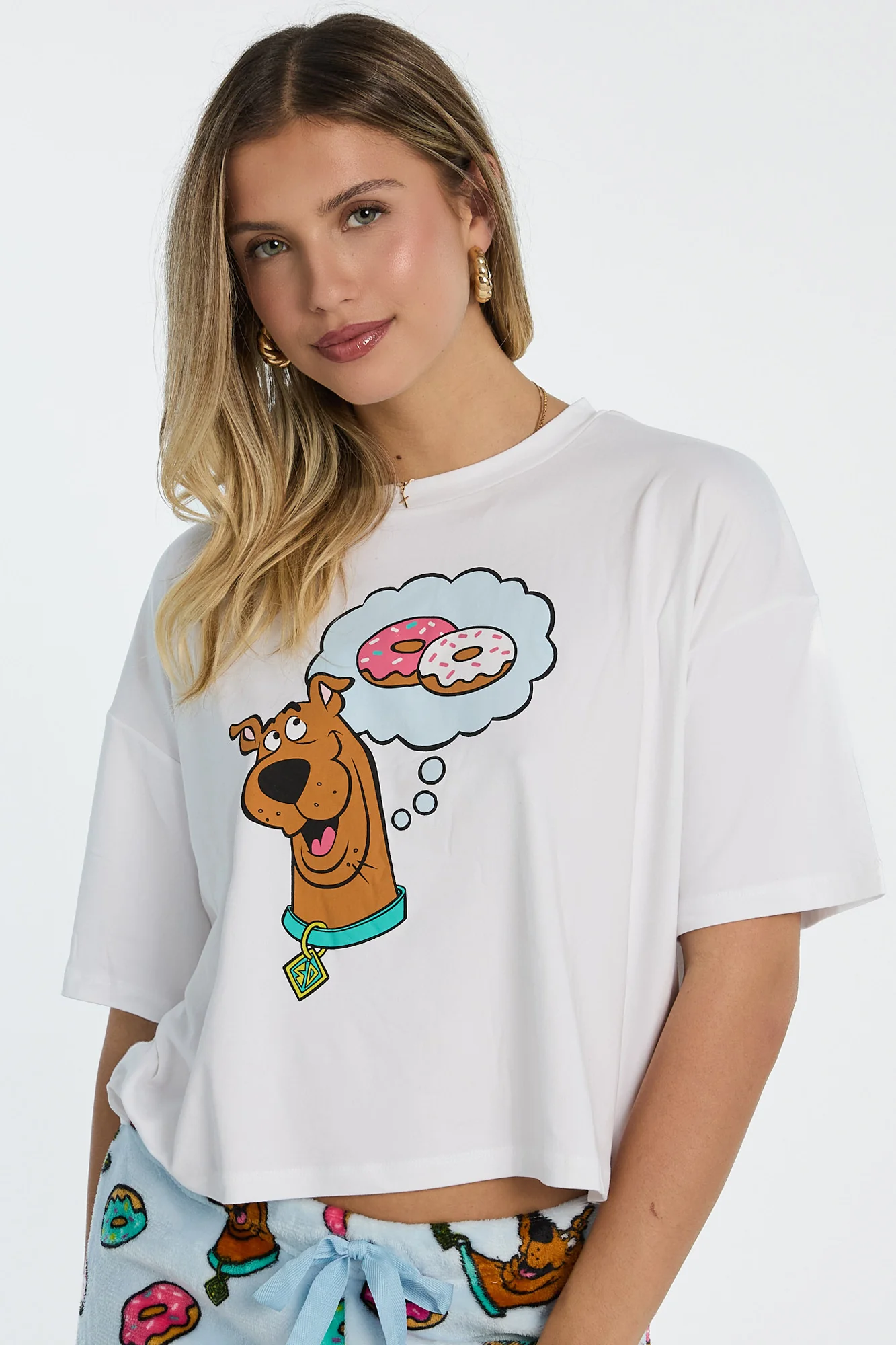 Scooby-Doo Donuts Plush Pajama Pants - Image 4