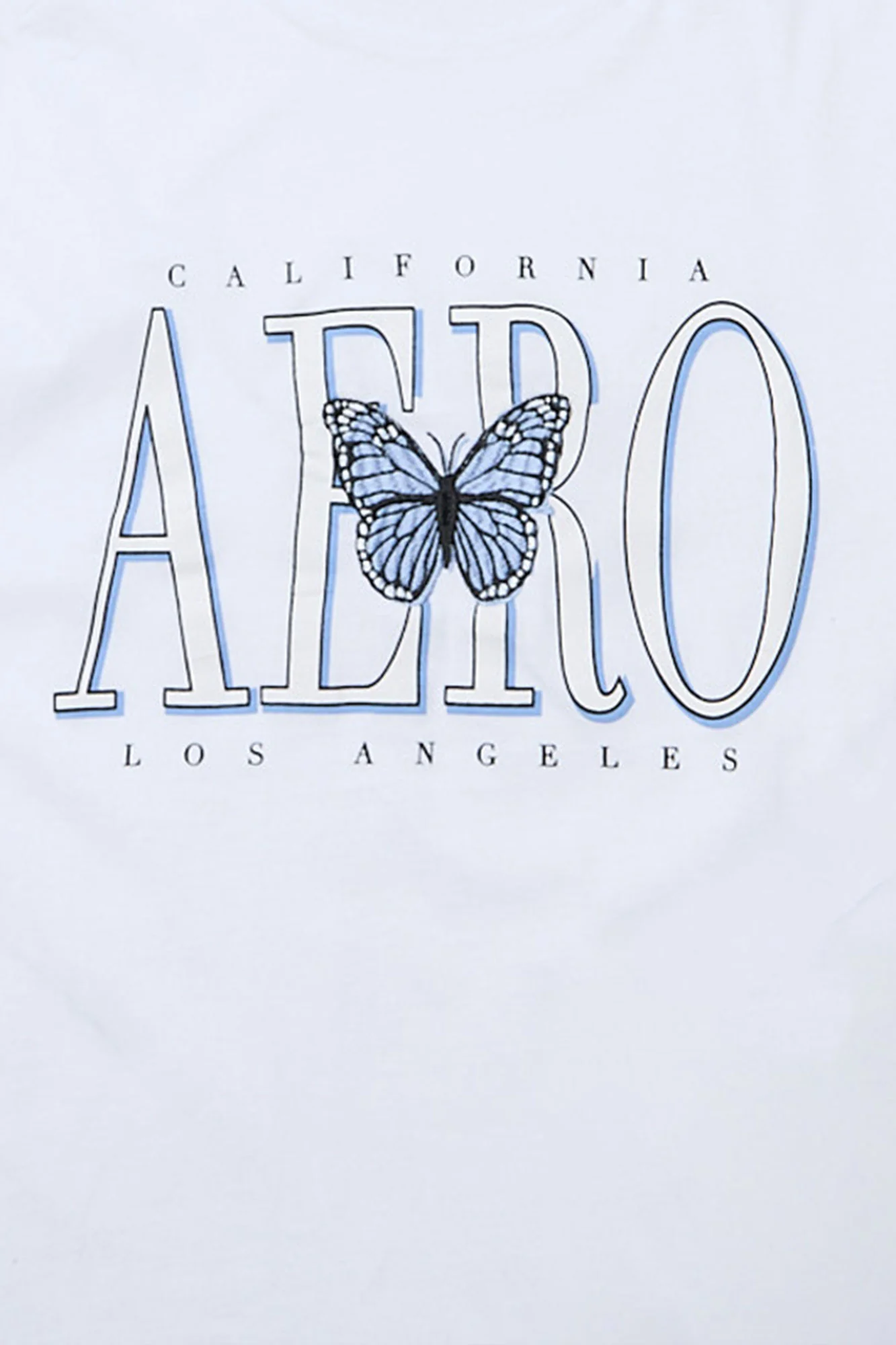 AERO Los Angeles Butterfly Graphic Boyfriend Tee - Image 2