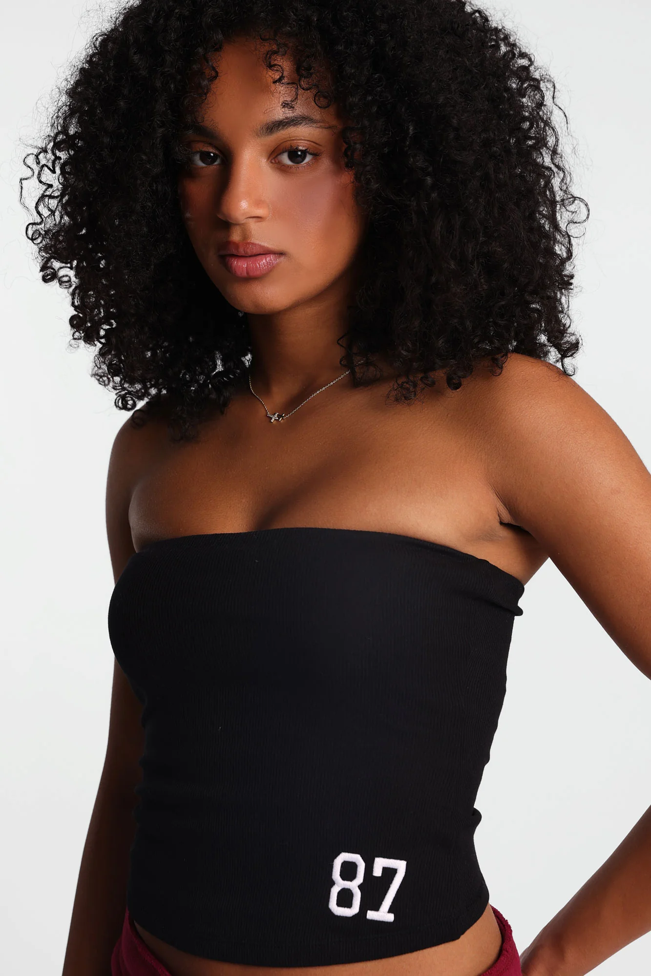 AERO Graphic Ribbed Tube Top - Image 11