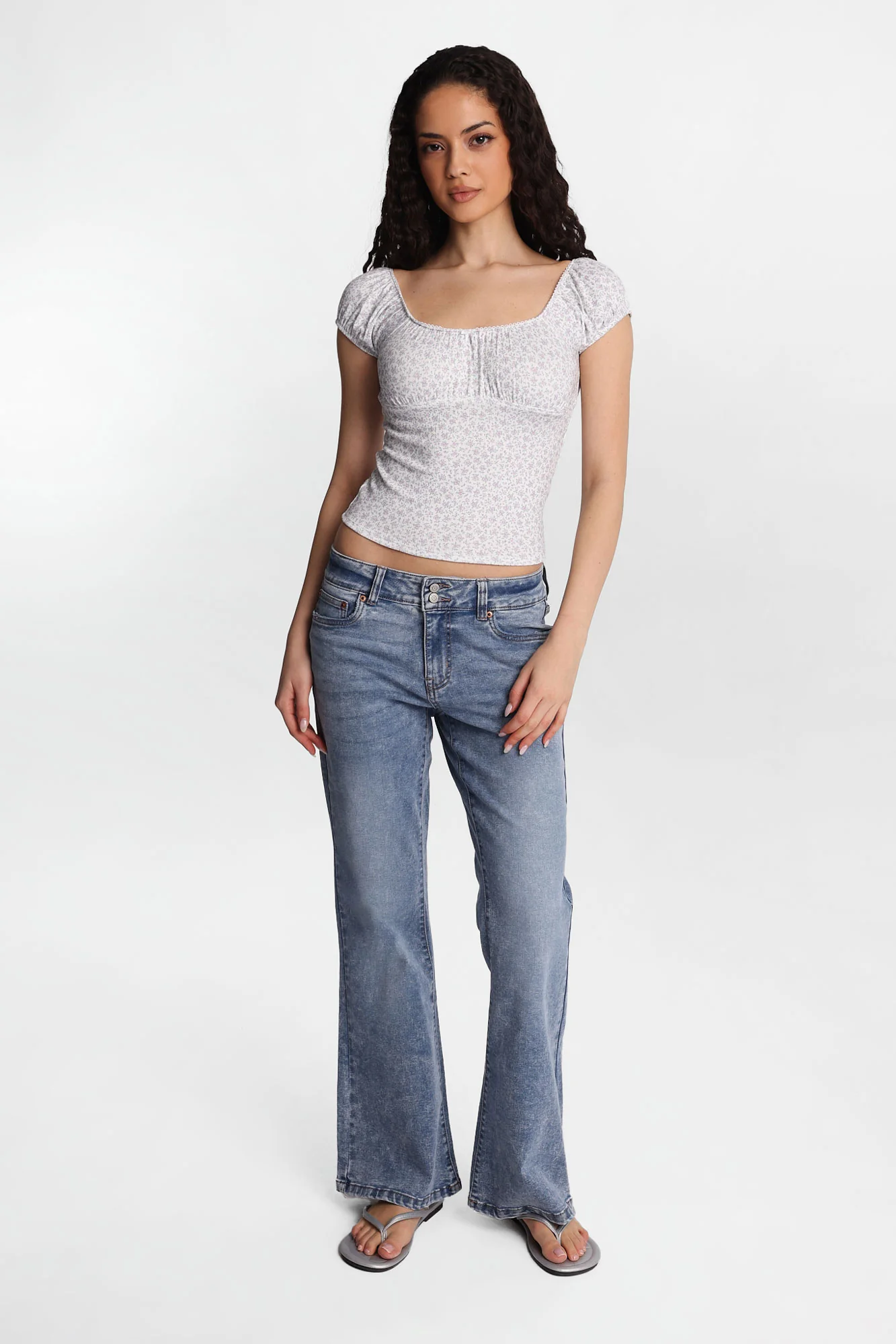 AERO Low Rise Flare Jeans - Image 4