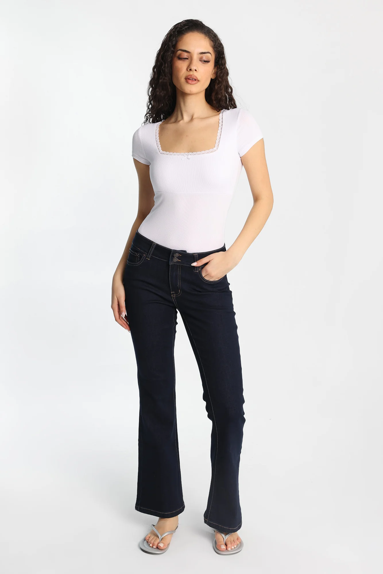 AERO Low Rise Flare Jeans - Image 4