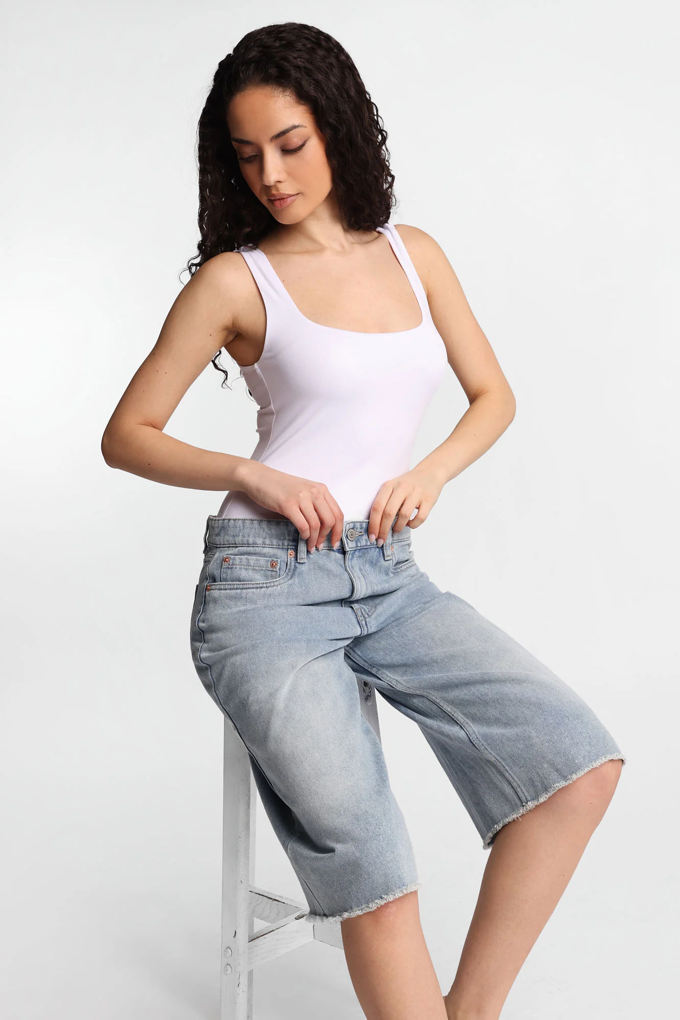 AERO Super Soft Square Neck Tank Bodysuit - Image 7