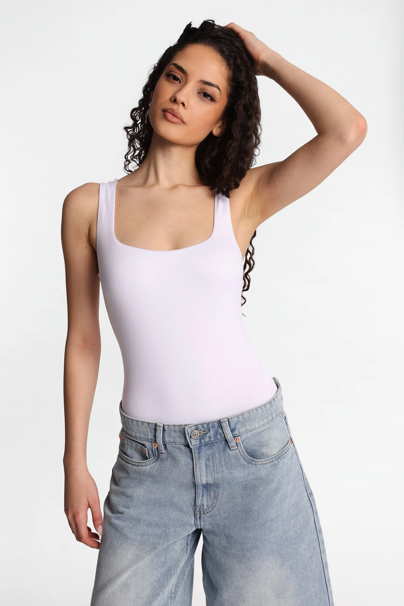 AERO Super Soft Square Neck Tank Bodysuit - Image 8