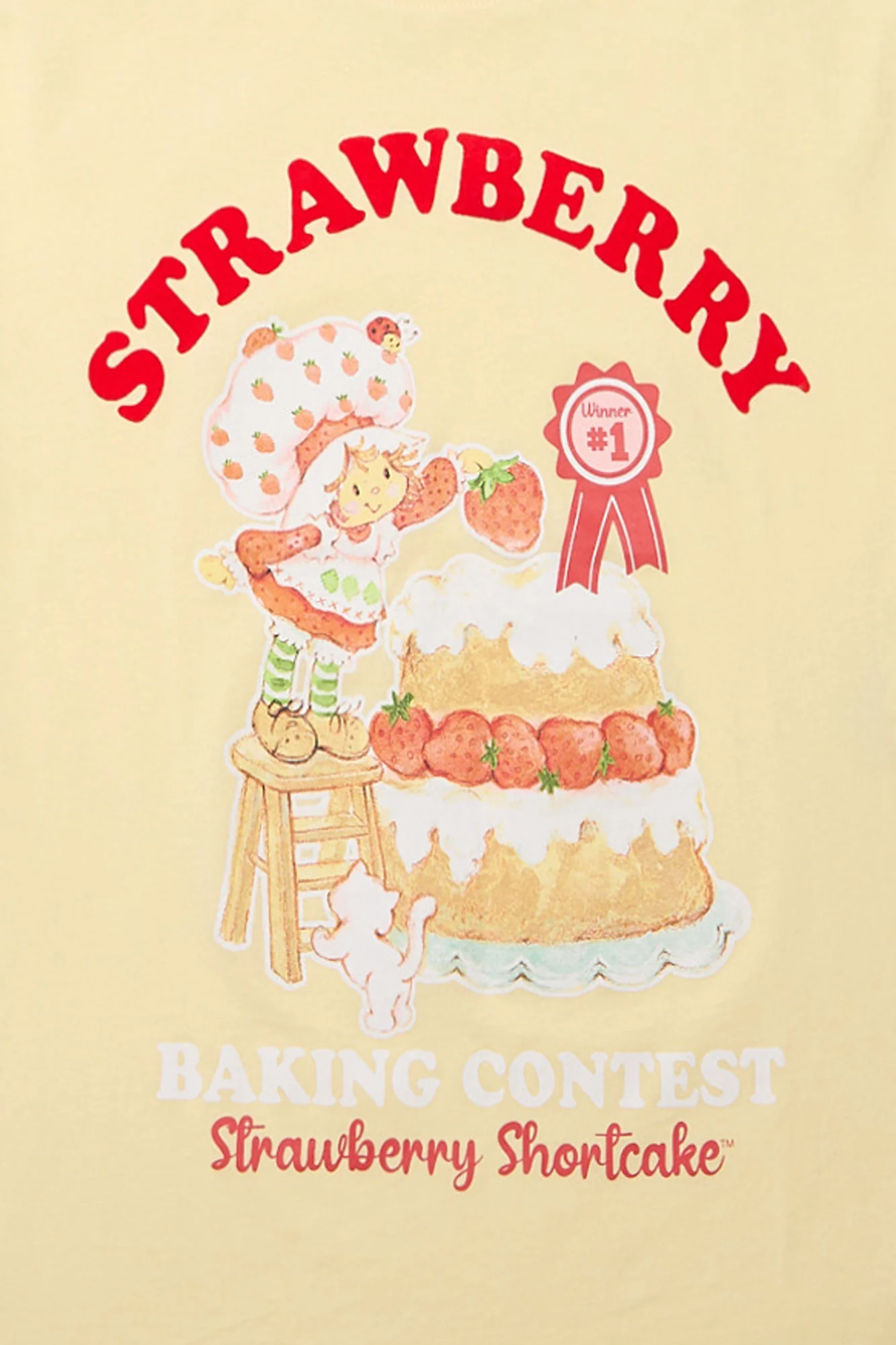 Strawberry Shortcake Baking Contest Graphic Boyfriend Tee - Image 2
