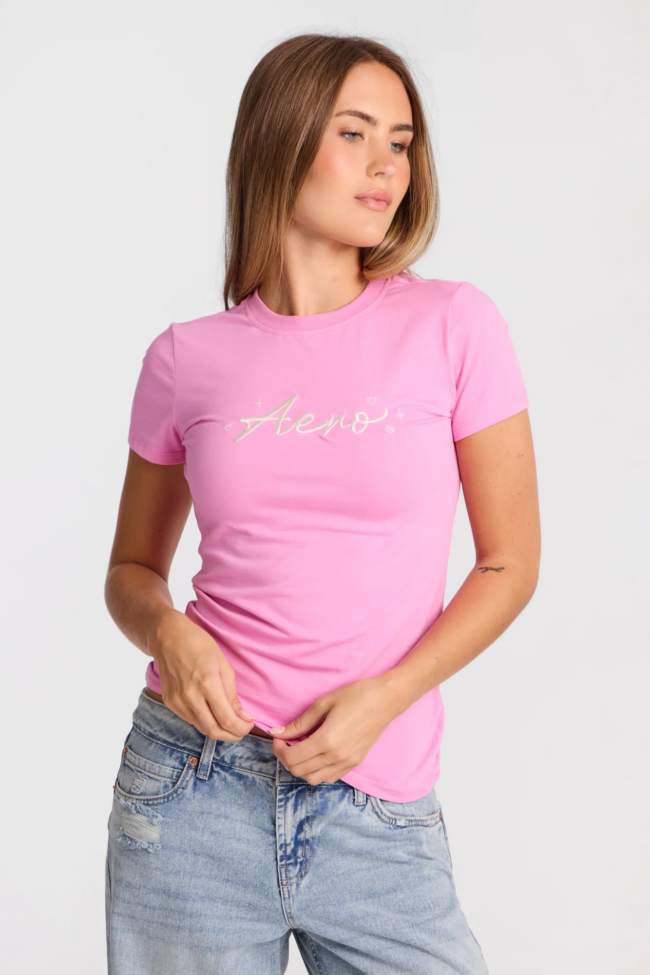AERO Star & Hearts Graphic Classic Tee