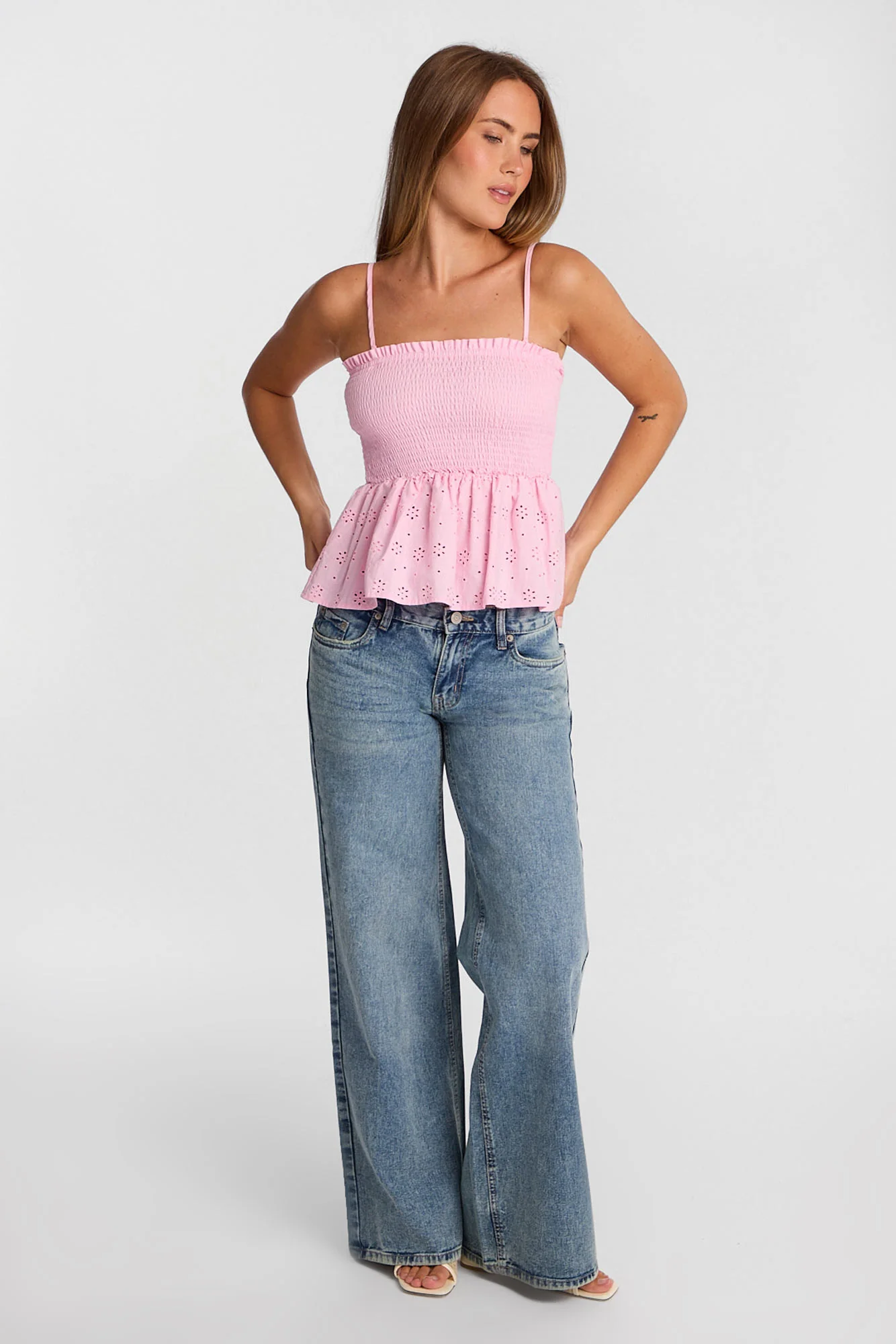 Super Low Rise Ultra-Wide Leg Jeans - Image 4