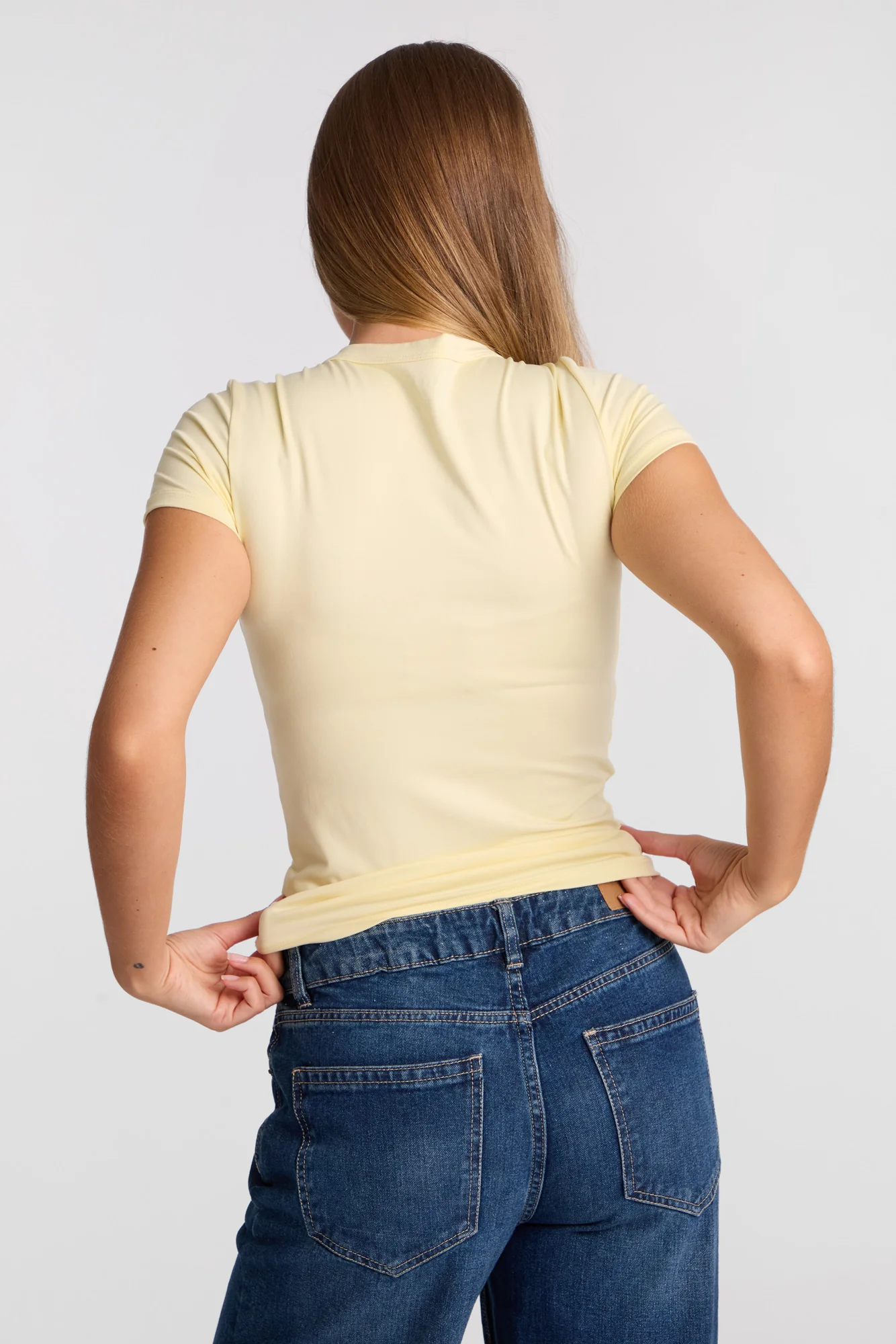 AERO Buttery Soft Short Sleeve Crew Neck Longline Tee - Image 15