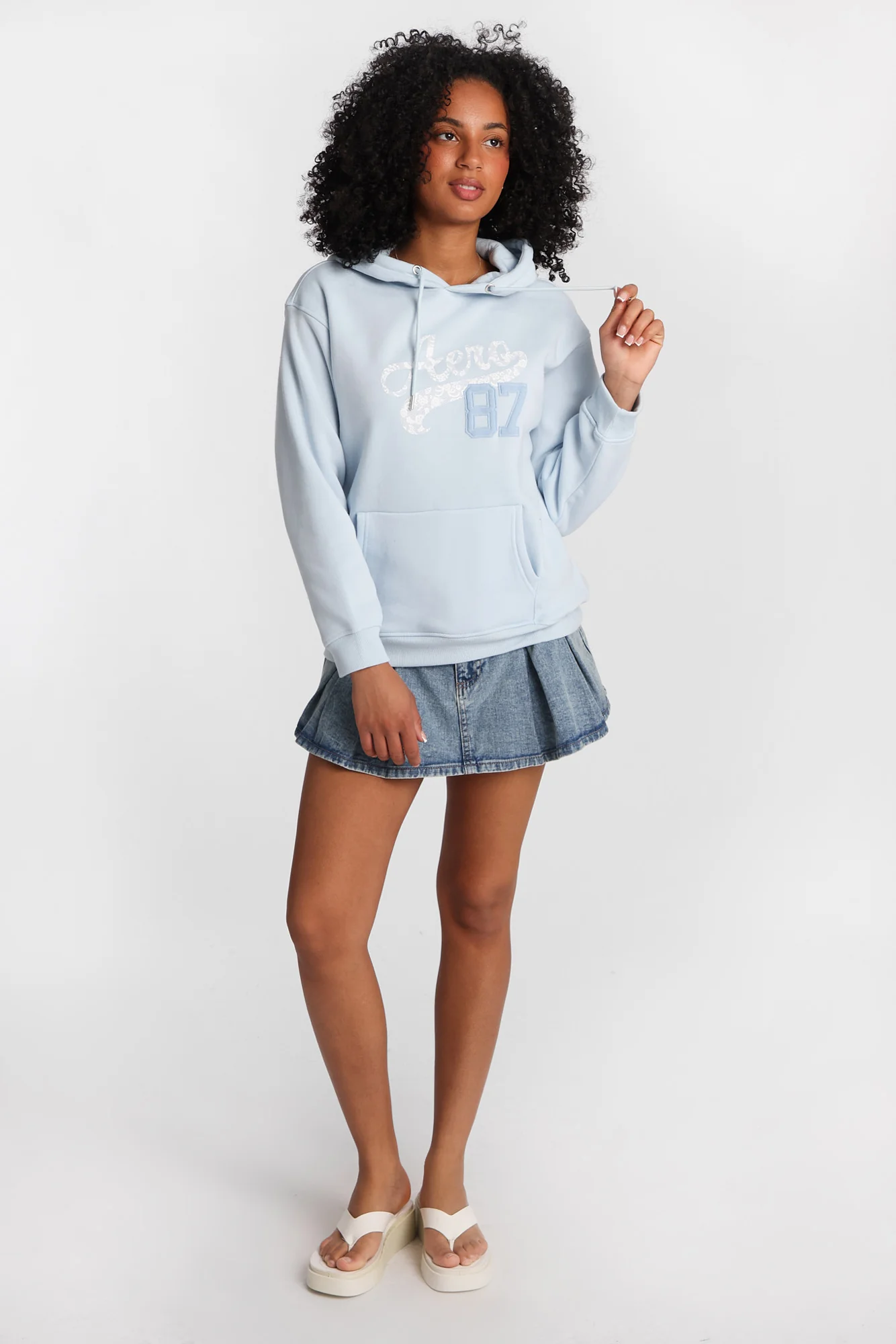 Aéropostale Lace Text Graphic Boyfriend Hoodie - Image 4