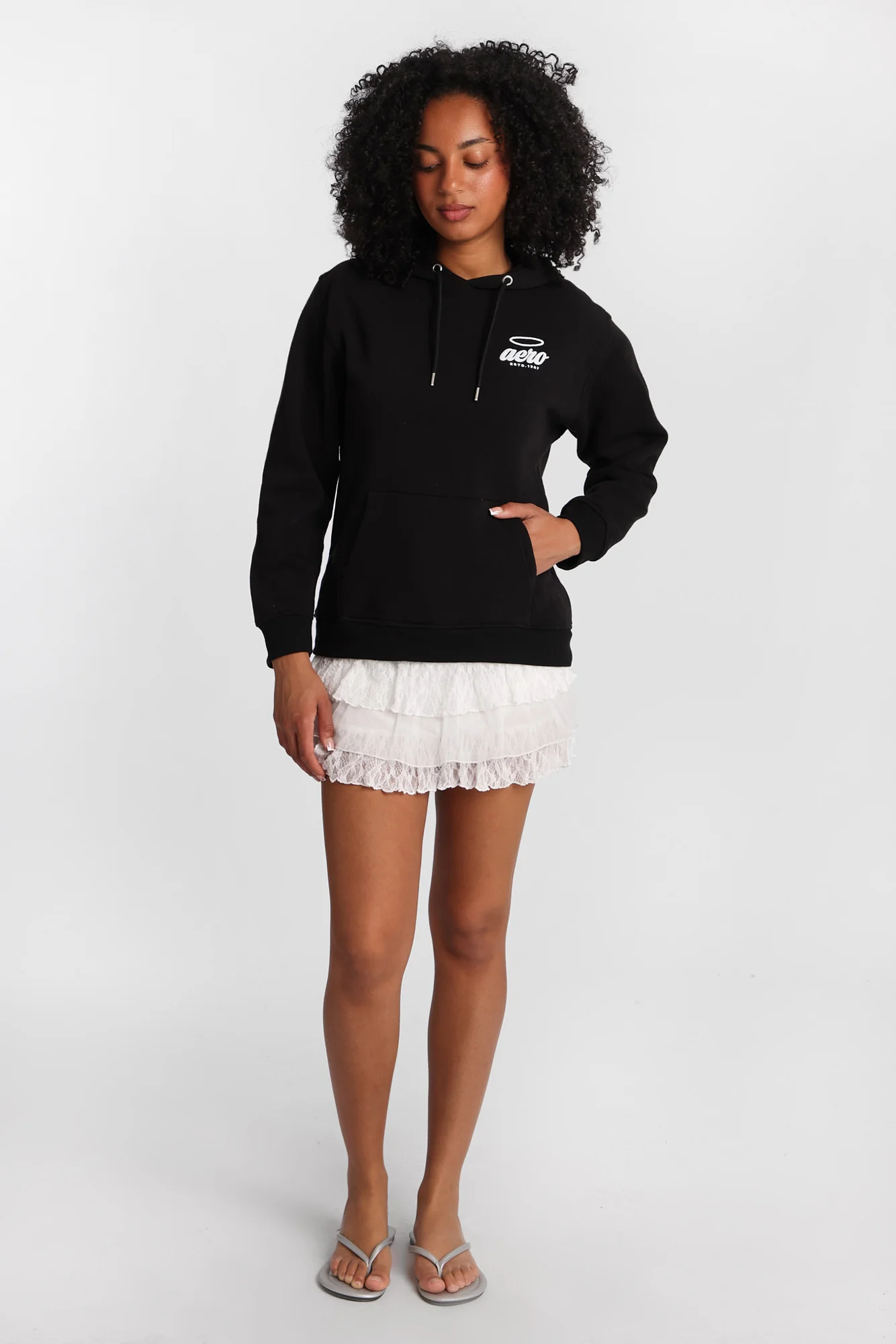 AERO Angel Wings Graphic Boyfriend Hoodie - Image 4