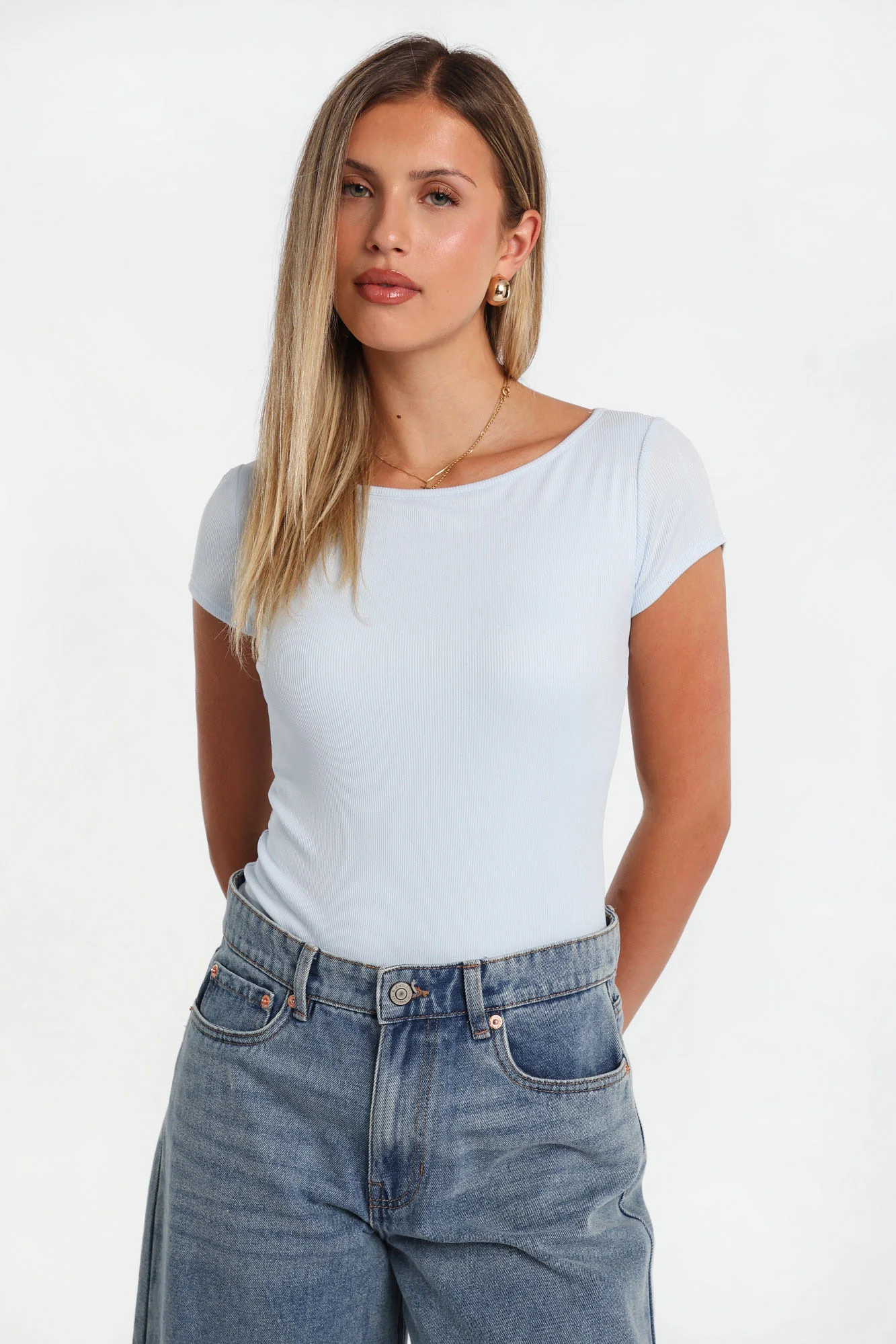 AERO Super Soft Short Sleeve Boat Neck Bodysuit - Image 9